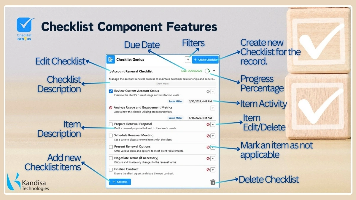 Dynamic Checklist Management